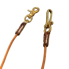 Biker Genuine Leather Wallet Chain Jeans Keychain With Solid Brass Clasp (40cm)