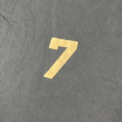 Fear Of God Shirt Mens XL Navy Blue 7 Back Graphic Made USA Cotton Flaw