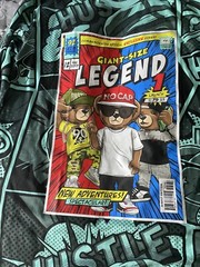 Hustle Giant Size Graphic Legend Long Sleeve T-Shirt Size S- Light Green
