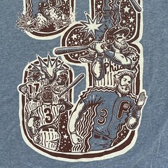 Paul Carpenter Art Philadelphia T-Shirt Mens XL Heather Blue Graphic Tri Blend