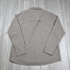 VTG Nike ACG Long Sleeve Shirt L Olive Gray Plaid Button Up Outdoor Gorpcore