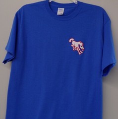 Denver Broncos 1966 Helmet Logo Embroidered T-Shirt S-6XL, LT-4XLT New