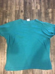 Vintage 1980-1990s Just My Size Blank Green Tshirt XL Single Stitch USA