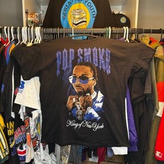 Pop Smoke King Of New York Rap Tee XL Black Graphic T Shirt Hip Hop Music