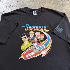 Vintage Comic T-shirt Mens 2XL Gerry Anderson Supercar TV Show Puppets