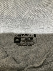 Carhartt Shirt Mens 4XL XXXXL Gray Loose Fit Henley Normcore Logo Tee Work Wear