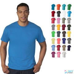 Gildan Heavy Cotton T-Shirt Plain Blank Solid Short Sleeve Basic Tees 5000