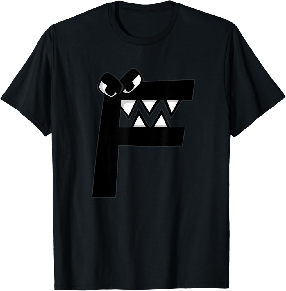 Villain Letter F Costume Boys Matching Evil Alphabet Lore T-Shirt