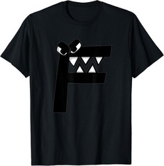Villain Letter F Costume Boys Matching Evil Alphabet Lore T-Shirt