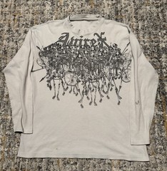 Y2K Avirex Grave House & Ghost Mountain Long Sleeve Thermal Skeleton Size Xl/2XL