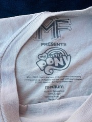 Mighty Fine Brony 2011 OFFICIAL INCREDIBLY RARE T Shirt Grey Brony HTF MLP FIM