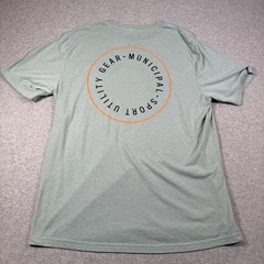 Municipal Sport Utility Gear Short Sleeve T Shirt Mens L Blue Crew Neck READ