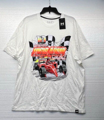 UNDER ARMOUR HOOPS FINISH LINE RACING BASKETBALL SHIRT SIZE XL White