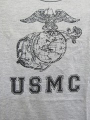 USMC Gray T-shirt EGA Eagle Globe & Anchor Rothco US Marine Corps Short Sleeve