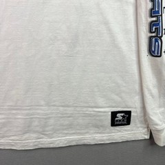 Vintage Kentucky Wildcats Long Sleeve Y2K Starter White Mens Shirt L