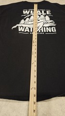 Juneau Alaska Whale Watching Adventure Hanes Shirt Mens XL Black Graphic Tee