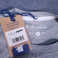 CHUBBIES The Weekend Has Arrived The Necessitee T Shirt Mens Size MEDIUM Grey