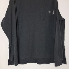 Wolverine FR Flame Resistant T-Shirt Mens XL Gray Long Sleeve Pocket NFPA 2112