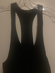 Boythor mens deep cut arms stretch slim Size Small US (Size L China) Black NWOT