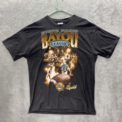 Vintage 2000 Bayou Classic Shirt Men L Black Southern Vs Grambling HBCU Tshirt