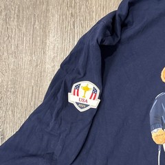 RLX Ralph Lauren Hooded T-Shirt Men L Navy 2025 USA Ryder Cup Polo Bear Golf