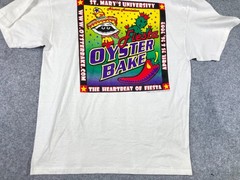 Hanes San Antonio Fiesta Clambake T-Shirt Mens L White Cotton 2003 Vintage