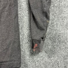 Carhartt Long Sleeve T-Shirt Mens L Tall Gray Orange Logo Graphic Workwear