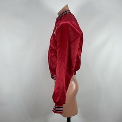 Vintage Missouri USA Wrestling Red Satin Jacket Small National Team Rare