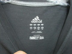 Adidas Shirt Large Adult Black Athletic Logo Stretch Running Gym Modern Fit Mens