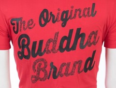 $89 TRUE RELIGION Red ORIGINAL BUDDHA FACE Short Sleeve Designer Graphic T-shirt