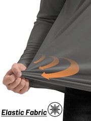 UPF50+ Mens 1/4 Zip UV Shirts Summer Skin Protection Performance Fishing T-Shirt