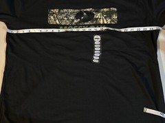 Mossy Oak Men’s 2XL Long Sleeve Black T-Shirt With Camouflage Logo