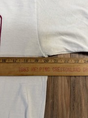 Vintage 90s Arizona License Plate Single Stitch White Long Sleeve Shirt Large
