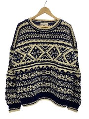 Other brands: JOHN ASHFORD SPORT knit sweater (thick), size M, wool, blue, plain