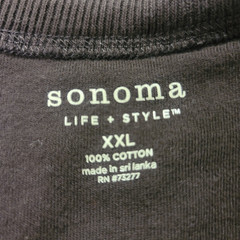 Sonoma Mens Brown Waffle Thermal Henley Shirt Size XXL Outdoor Base Layer Hiking