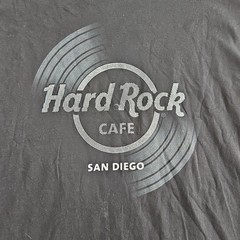 Hard Rock Cafe San Diego T-Shirt Men’s L Black Logo Vinyl NEW Jersey NWT