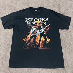 Vtg Brooks & Dunn Electric Rodeo Concert Tour Tee Shirt 1990’s Single Stitch XXL