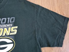 Vintage USA National Football Conference 2010 Champions Green Bay T Shirt Top