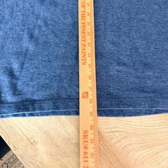LL Bean Henley Shirt Mens L Blue Raglan Long Sleeve Slightly Fitted 507469
