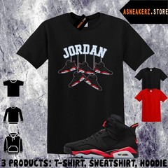 Tee Shirt Matching AJ 6 Infrared Salesman 2026 To Match Sneaker Shoe Hanging 6s