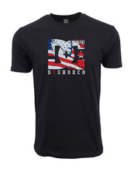 DC SHOES STAR FLAG LOGO T SHIRT