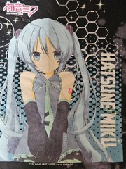 Hatsune Miku Black Bleach Wash Graphic T-Shirt Large Short Sleeve Crew Neck
