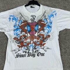 VINTAGE Mecca Shirt Mens Extra Large White Since Day One Hip Hop Big Print