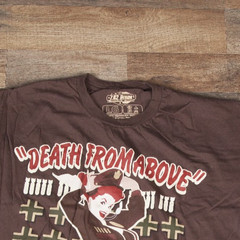 7.62 Design Bombshell Shirt “Death From Above” Large Brown EUC