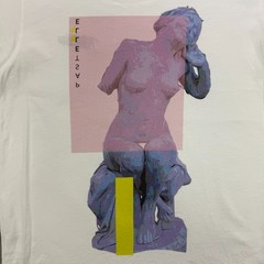 Pastelle T Shirt Mens Medium M White Ellex Roman Statue Logo Streetwear Tee