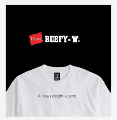 Hanes Men’s Beefy-t T-Shirt, Heavyweight Cotton Tee, 2 Pack, Big & Tall
