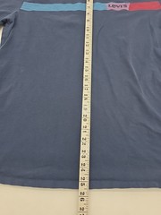 Levis T-Shirt Mens Medium Blue Spell Out Men .#37598