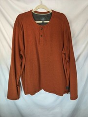 G.H. Bass & Co Men’s Heavyweight Warm Long Sleeve Classic Henley Size XXL
