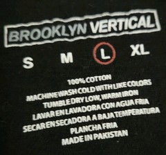 🔥 Brooklyn Vertical Shirt Los Angeles Motorcycles Eagle Flames Black Large