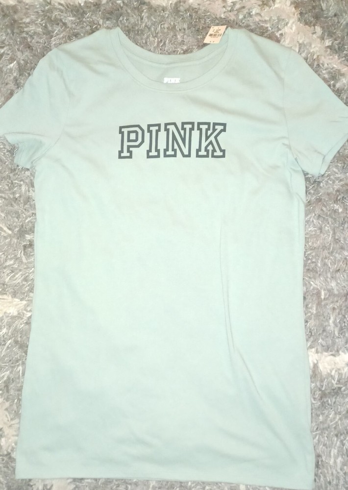 Vs pink everyday crew tee brand new size small seasalt green logo
